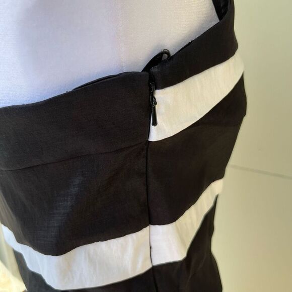 Y2K Jessica McClintock Strapless Zebra Stripe Bodycon Cocktail Dress, SZ M - Picture 12 of 13